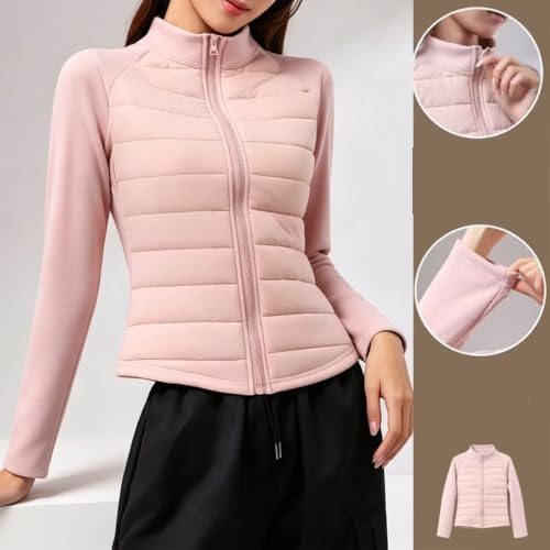 fartey Down Jacket Women Lightweight Quilted Overcoat Zip Up Puffer Coat - image 4