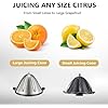 Qcen 500W Juicer Machine Aque and Electric Citrus Juicer Squeezer Bundle