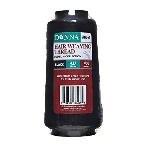 Donna Black Hair Weaving Thread 437 Yards