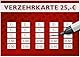 250 Verzehrkarten DIN A7, Gesamtwert 25 Euro, praktische Alternative zu Wertmarken, für Vereine, Gastronomie etc., einfaches bargeldloses Bezahlen