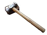 Blacksmith's Rounding Hammer 2 lb – Double Face Forging Hammer | Hand-Forged Solid Steel Head with Ash Wood Handle | Precision Blacksmithing, Bladesmithing & Metal Work Tool