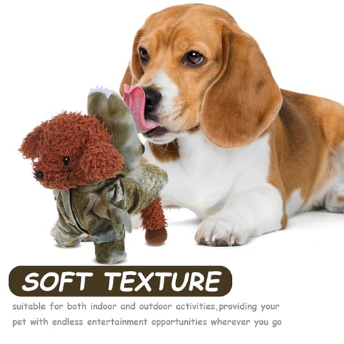 Disfraz para perro dinosaurio tamaño S cálido de peluche miniatura 3