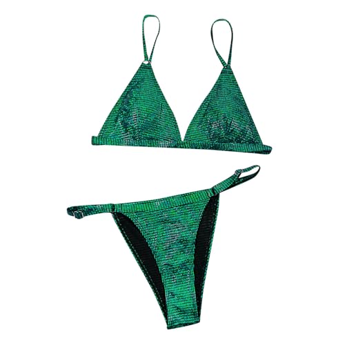 Bikini de cintura alta para mujer, tirantes trenzados con parte inferior reversible, traje de baño de dos piezas para adolescentes, trajes de baño para mujer, conjuntos de bikini de corte alto para