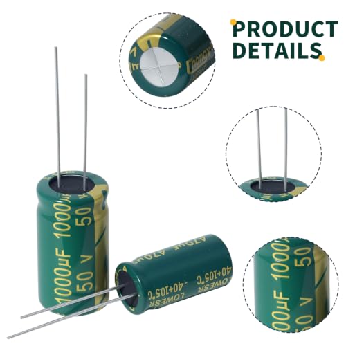 ONJYHK 24Values Aluminum Electrolytic Capacitor Assortment Kit 1uF 2.2uF 4.7uF 10uF 22uF 47uF 100uF 220uF 470uF 680uF 1000uF 2200uF 16V 25V 35V 50V 63V Electrolytic Capacitors Set - Image 4