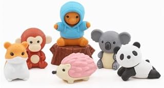 Iwako erasers Forest Animals set 7 pieces from Japan