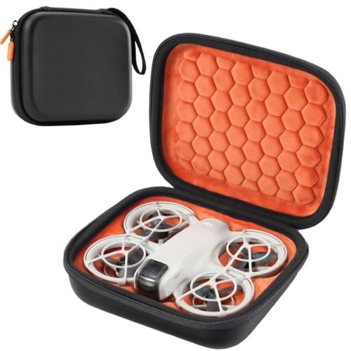 ProCase DJI Neo Carrying Case, Portable Travel Hard Shell Shockproof Cover for DJI Neo Drone (Case Only) -Orangeblack