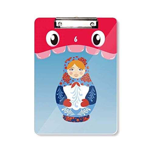 Porte-bloc motif poupées russes A4 idée cadeau originale papeterie