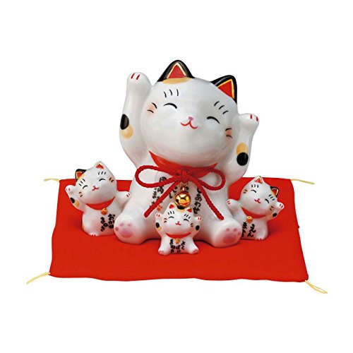 薬師窯 彩絵 円満 まねき猫(やんちゃトリオ)