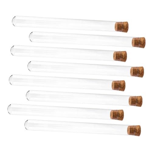 DECHOUS �K���X������ �����T���v���ۑ��`���[�u �ؐ��R���N��t�� 20×200mm 8�{�Z�b�g ������ ���ޗp�t�̗e�� �ƒ� �w�Z�Ȋw�w�K����
