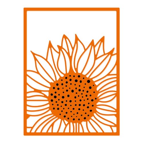 ZbFwmx Sunflower Cutting Dies Frame Die Cuts for Card Making Craft Dies Background Embossing Stencils Scrapbooking Album Paper Card Decoration - Thumbnail 5