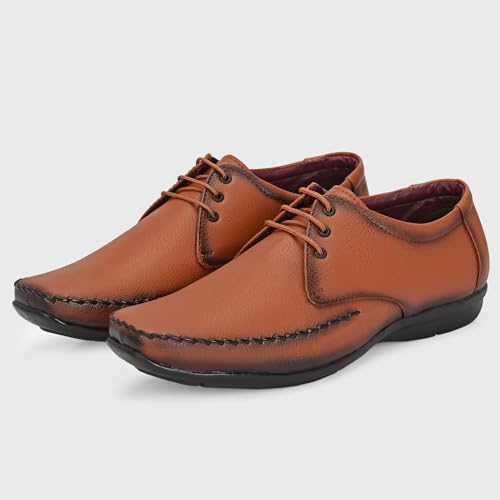 Image of Centrino Formal Shoe for Men | Cushioned Insole for Better Comfort | Stylish Lace-Up for Boys | Perfect for Office Wear & Formal Dress (9786)
