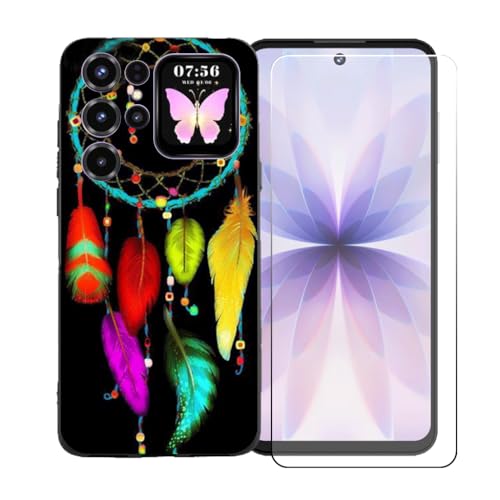 �pGYDQQKJ�P�[�X Oukitel C68 Plus + �����K���X�X�N���[���ی�t�B���� �A���ȃ\�t�g�V���R���P�[�X�ی�TPU�J�o�[�̃P�[�X�J�o�[ �p�� (7.20") - BST2