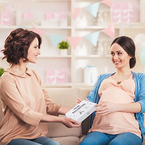 Marvelights Meilensteinkarten Baby – 50 Karten im Boho Stil mit Geschenkbox, Geschenk zur Geburt & Babyparty für Jungen & Mädchen, Neugeborenen Meilenstein Karten Set