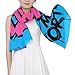 tplaotee Chinese Culture Makes Fortune Blue Long headscarf fashion silk scarf for women hair for evening bufandas para mujer para frio