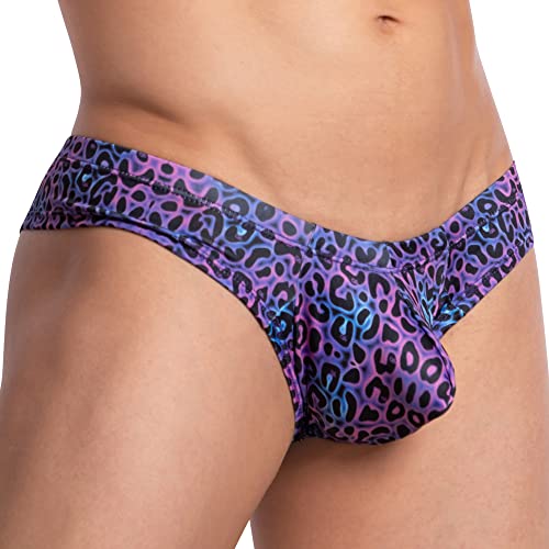 Daniel Alexander Men's Sexy Designer Bikni Rainforest Thong Printed Sporty Jockstrap Hot G-String Alluring Underwear