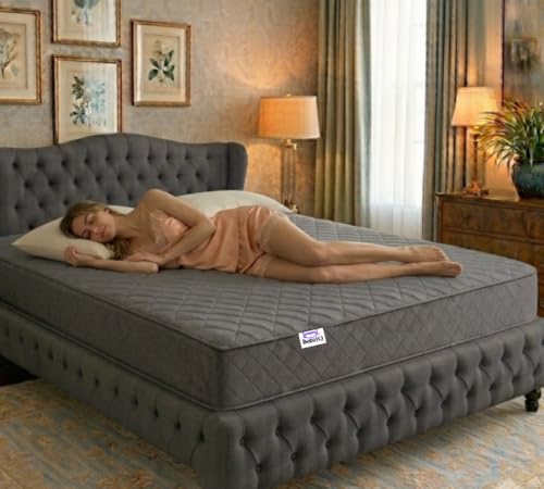 Image of Orthopedic Rebonded Mattress for Back Pain Relief with Memory Foam | Ortho Spine Care Zero Motion Transfer Breathable Cooling Fabric