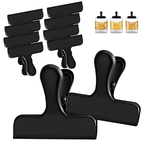 Wilhelm Sell® 10x clips de fermeture - clips de fermeture en acier inoxydable pour sacs et sachets alimentaires - pinces de fermeture - clips de sac pour fermer et conserver la fraîcheur