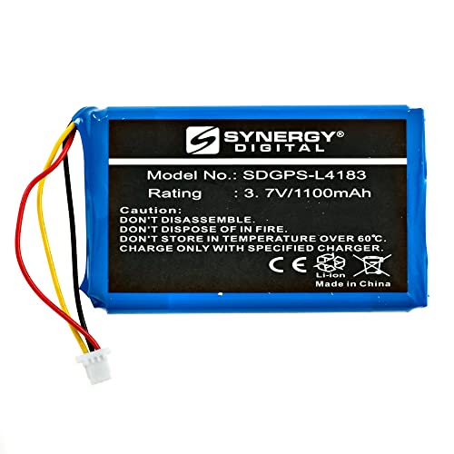 Synergy Digital Gps Battery, Compatible With Garmin 361-00056-50 Gps, (Li-Ion, 3.7V, 1100 Mah) Ultra High Capacity, Replacement For Garmin 361-00056-00 Battery #TOP3