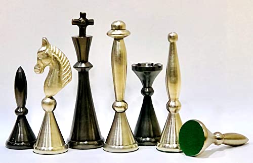 StonKraft Brass Wooden Chess Pieces Pawns Chessmen Figure Figurine Pie - View #10