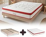 ✅ 🏡 【UN ENSEMBLE PARFAITEMENT COMPLÉMENTAIRE】 🔗 L’alliance du matelas SUPRÊME à mémoire de forme et de sa structure interne équilibrée avec le sommier SELENA en bois massif assure un confort homogène, un soutien optimal et une longévité renforcée. Chaque élément agit en synergie pour vous offrir une expérience de sommeil supérieure.