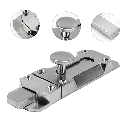 CUBTOL 2 peças plugue parafusos de aço inoxidável gancho de porta deslizante fechadura de porta de g