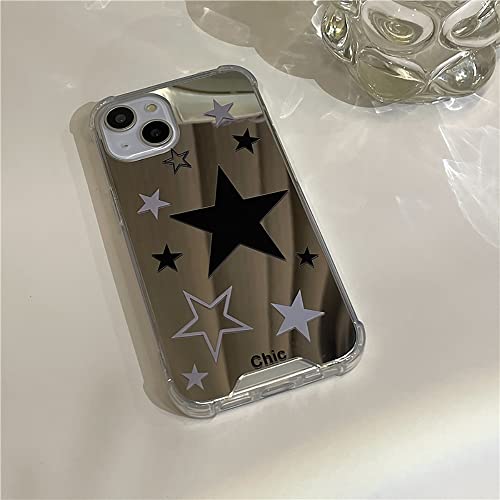 Nohhroy Mirror Star Phone Case Y2K Star Cute Aesthetic Design Women Girls Glitter Bling Star Protective Phone Cover(Iphone 11) #TOP18