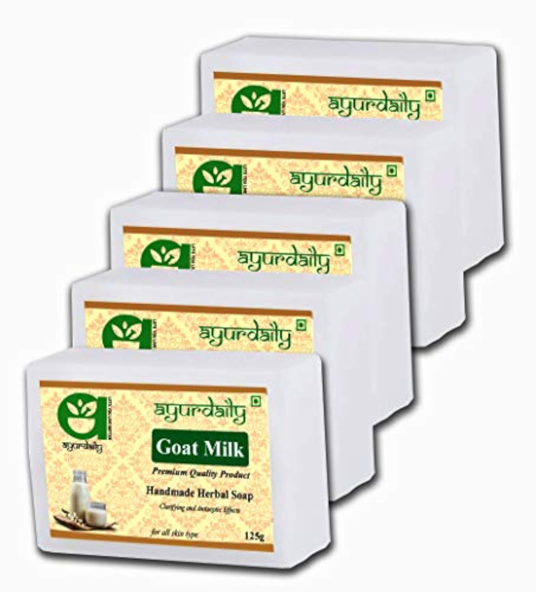 Herbal Goat Milk Soap, Pack of 5