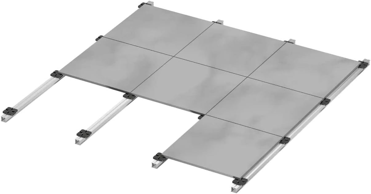 Gartenwelt Riegelsberger Ancrage d'angle pour tour de jeu et balançoire, galvanisé à chaud, 500 x 45 x 45 mm, ancrage au sol, à encastrer dans le béton, 1 pièce (set