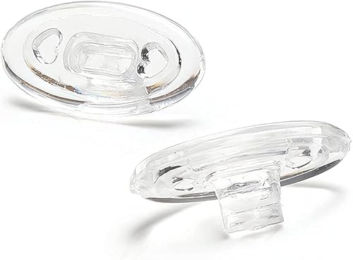 Miniatura 2 de 6 pares de lentes de sol de 0.59 pulgadas (0.591 in), pieza de nariz de silicona suave, antideslizante, protectores de nariz para lentes de sol,