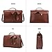 ECOSUSI Women's Briefcase Vegan Leather 15.6 inch Laptop Bag for Work Computer Shoulder Satchel Bag with Detachable Bow, Coffee