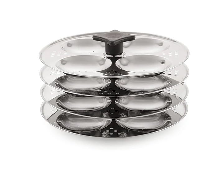 Image of Sonu Stainless Steel Idly Cooker with Micro Holes, Triply Base, Induction Compatible