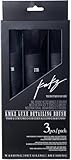 【KAMIKAZE COLLECTION】KMKZ LUXE DETAILING BRUSH 3pcs 洗車ブラシ ３本セット ラバー BLACk ディティリングブラシ 神風コレクション