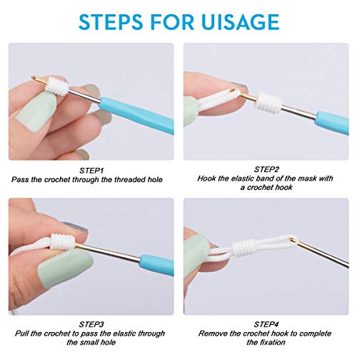 Hx Aurize Elastic Cord Stopper Adjuster For Mask 50 Pcs (Black) #TOP4