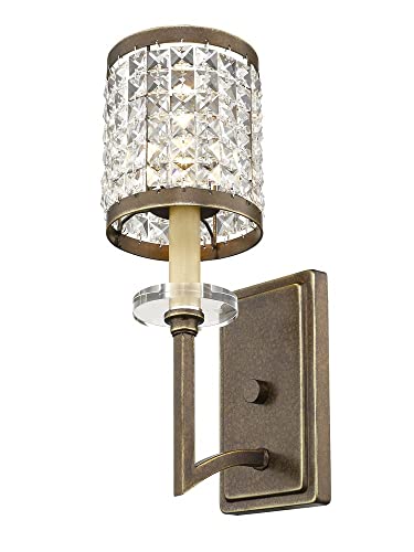 Image of Livex Lighting 50561-64 Gramercy 1-Light Wall Sconce, Hand Painted Palacial Bronze