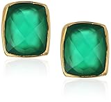 Addison Weeks Whitten Stud Earrings - Emerald Dyed Aventurine