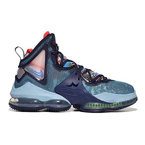 Nike - Lebron 19 - CZ0203400 - Colore: Blu Marino-Azzuro - Taglia: 44 EU