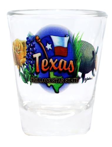 Texas Lone Star State Elements Shot Glass #TOP9