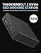 SABRENT Thunderbolt 3 4TB NVMe SSD Docking Station with DisplayPort, SD Card Reader, Ethernet Port, and Power Delivery (DS-SKRT-D4TB)