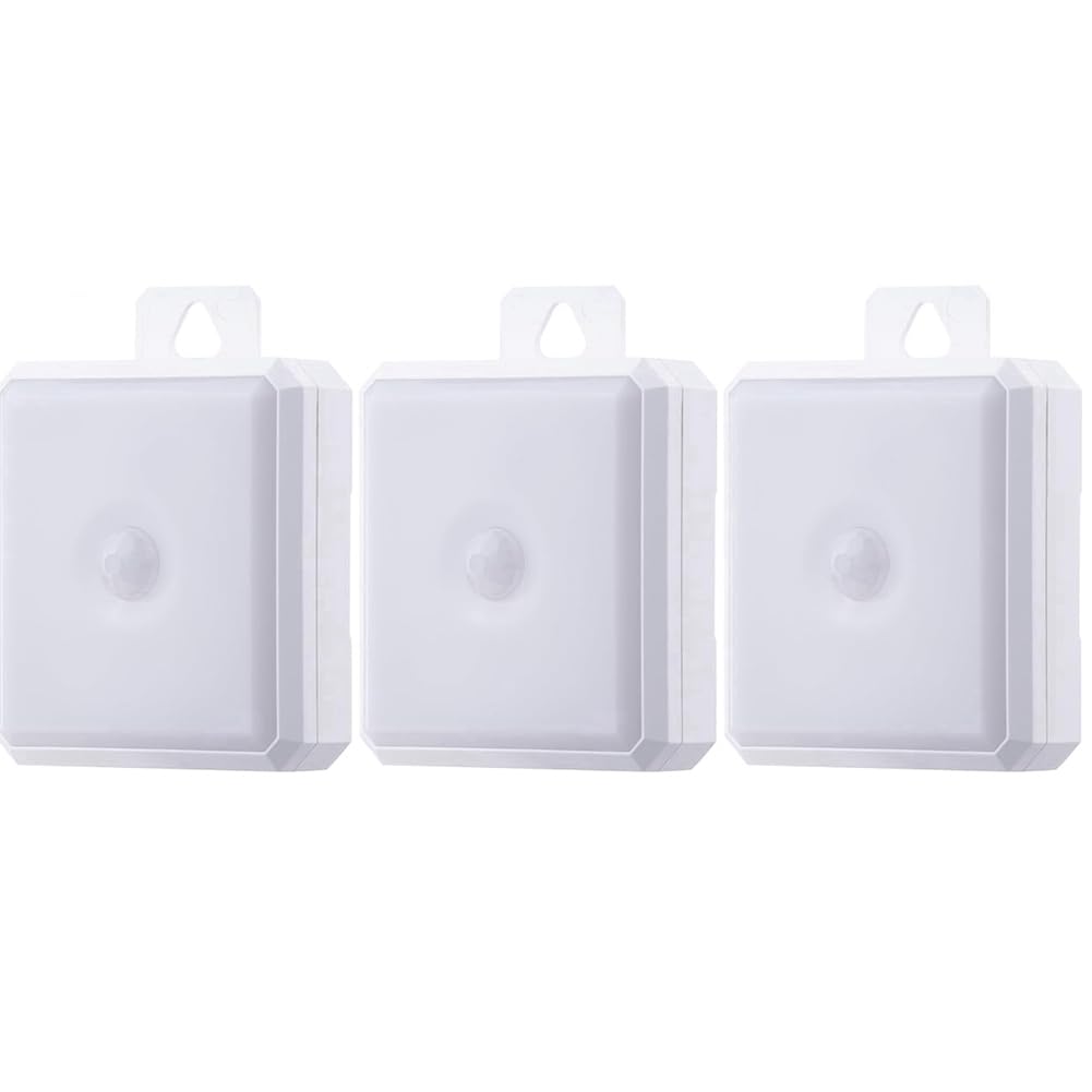 Hndhbfgrt Motion Sensor Night Light Indoor-Cordless Battery Powered Under Cabinet Stick-on Magnet LED Closet Lights