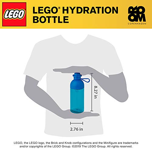 Room Copenhagen Lego Iconic Hydration Bottle, 17 Oz, Bright Blue #TOP2