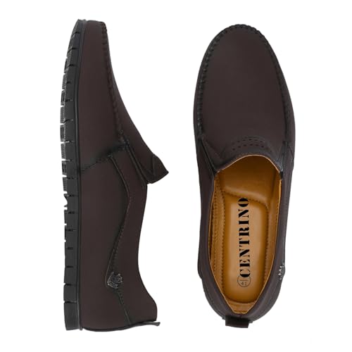 Image of Centrino Slip-On Men's Formal Shoe | Stylish with Soft Cushioned Insole | Sleek Slip-On Design for Formal Look | Durable with Anti-Skid Sole | Ideal for Office Wear (9291)