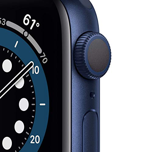 Apple Watch Series 6 (GPS, 40mm) - Blue Aluminum Case with Deep Navy Sport Band (Renewed) - Image 3