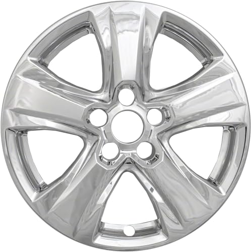 Auto Reflections Set of 4 17" 5 V Spoke Front and Rear Wheel Skins for Toyota Rav4 2019-2025 - Chrome