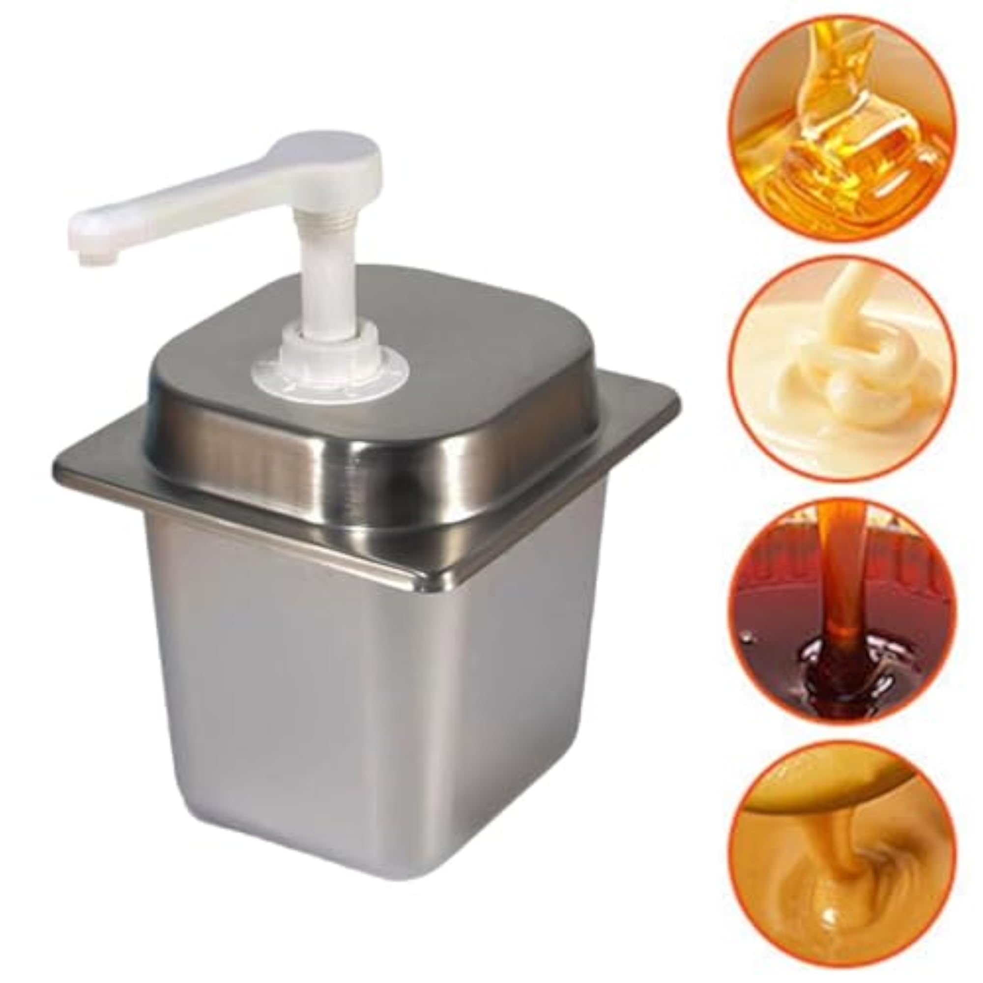 Manual Sauce Dispenser Pump Bottle for Restaurant & Home