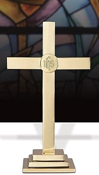 Classic Altar Cross with IHS Emblem