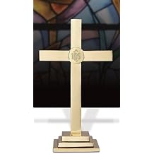 Classic Altar Cross with IHS Emblem