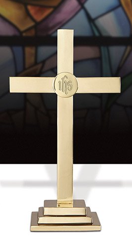 church.christianbrands Altar Cross Brass 24" H