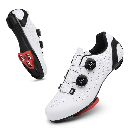 YIHOODA Fahrradschuhe Herren Damen Rennrad Schuhe Kompatibel mit Peloton SPD SPD-SL Look Delta/Keo Atmungsaktive Radschuhe für Rennrad, MTB & Indoor Cycling