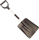 SCHREUDERS SPORT Pala de Nieve Unisex, Desmontable, de Polipropileno, Negro/Aluminio, Talla única