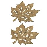 Dessous de plat pour la maison : conçus en forme de feuille d'érable, une décoration adaptée à la scène de thanksgiving, des dessous de verre de table